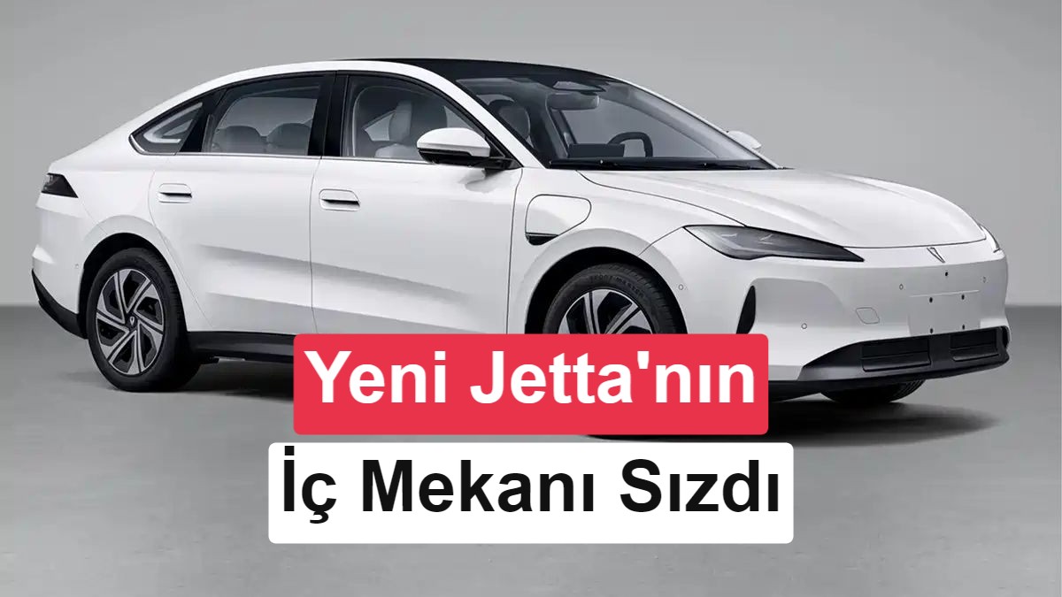 Elektrikli Jetta'nın iç mekanı sızdı: Tesla'ya benziyor