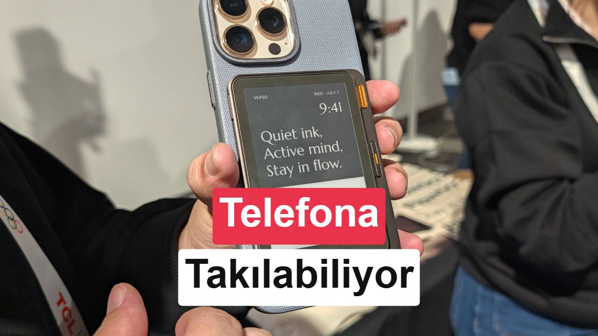Telefonun arkasına takılan e-ink ekranlı yapay zekalı not cihazı: Flowtica Verso