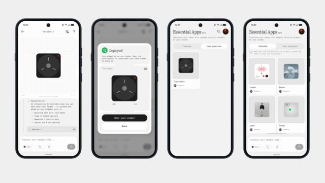 Nothing, “Essential Apps” uygulamasını yayınladı