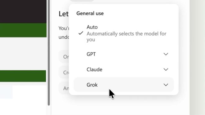 Microsoft, Word, Excel ve PowerPoint’e SpaceXAI’ın “Grok” modellerini de ekledi
