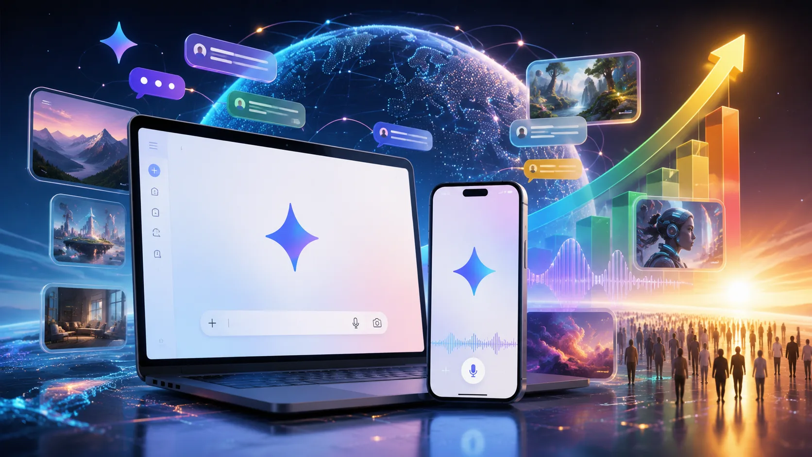 Google Gemini 1 milyar aylık kullanıcıyı geçti